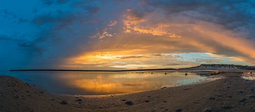 Zonsondergang op de Brouwersdam in Ouddorp