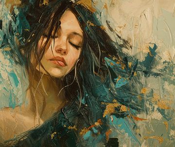 Frauenmalerei | Gelassene Tiefe von Kunst Laune