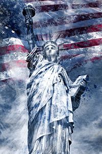 Modern-Art Statue Of Liberty | Blau