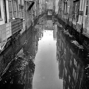 Voorstraathaven laag water van Dordrecht van Vroeger