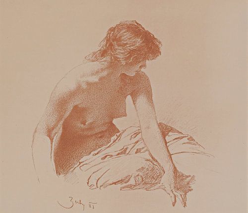 Mihály Zichy - Female Nude