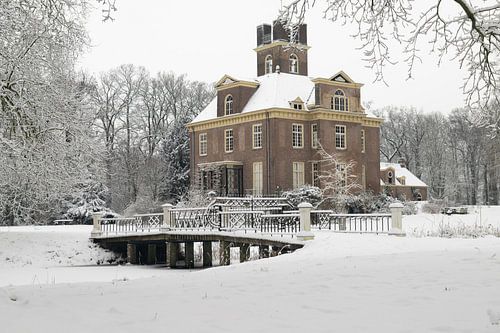 Kasteel Oldenaller in de sneeuw, winter 2026 van Felix Sedney