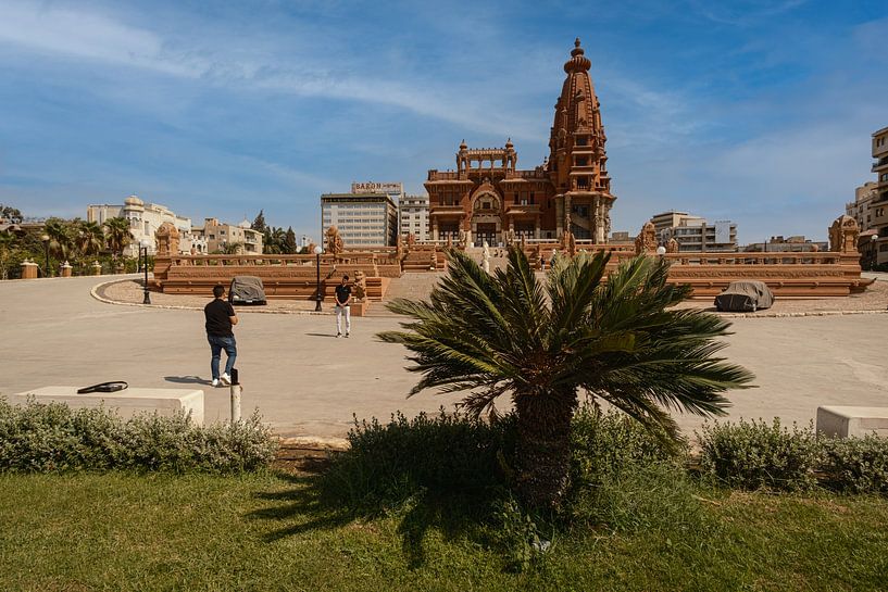 Le Palais du Baron Empain (Le Palais Hindou) au Caire, en Égypte, vue extérieure de jour par Mohamed Abdelrazek