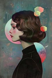 Woman | Silent City Whispers by Abstract Painting