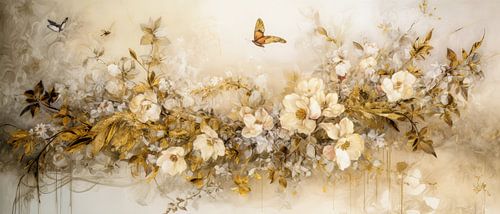 Bloemen Rococo Schilderij