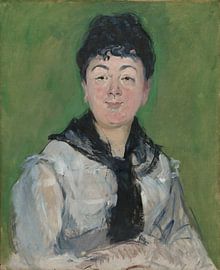 Portrait of a woman wearing a black scarf, Édouard Manet, c. 1878, The Art Institute of Chicago by MadameRuiz