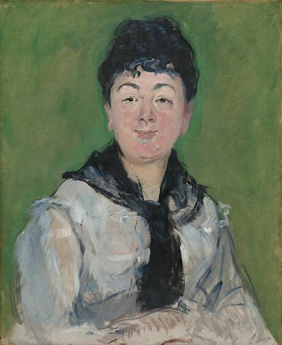 Portret van een vrouw met een zwarte sjaal, Édouard Manet, c. 1878, The Art Institute of Chicago