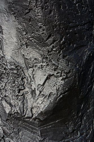 Detail van standbeeld van Mandela