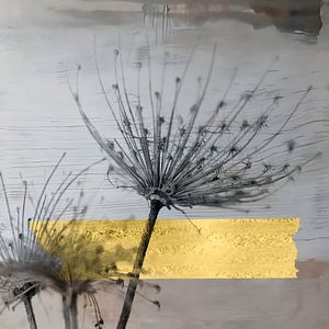 Collage Art Malerei: Hygge Bärenklaue