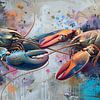 Peinture de homard sur Peintures accrocheuses