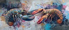 Lobster Painting by Eye catching paintings