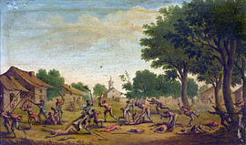 Jacques Callot, Gevecht in een dorp