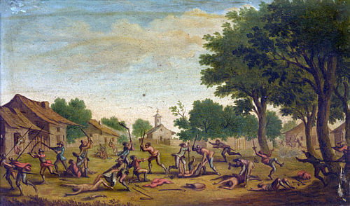 Jacques Callot, A Battle in a Village