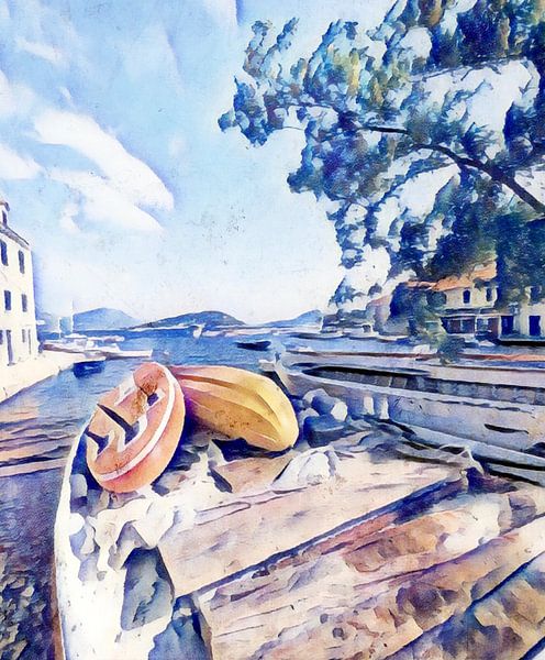 Île croate n°3 par zam art