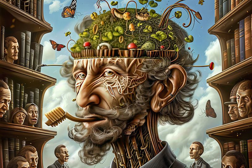 surrealist portrait by Egon Zitter
