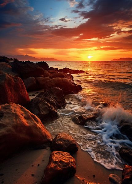 Strandspaziergang von fernlichtsicht