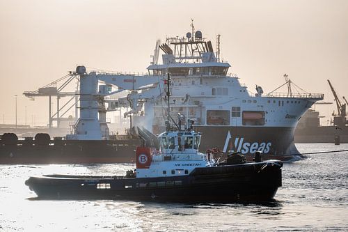 Remorqueur CV Cheetah et Allseas' Oceanic