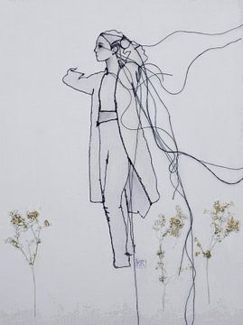 'Field Of Flowers' van Kim Rijntjes