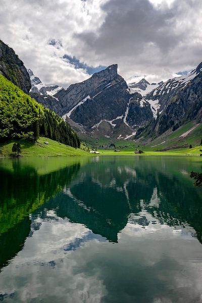 View from Seealpsee to the Appenzell Alps by Leo Schindzielorz