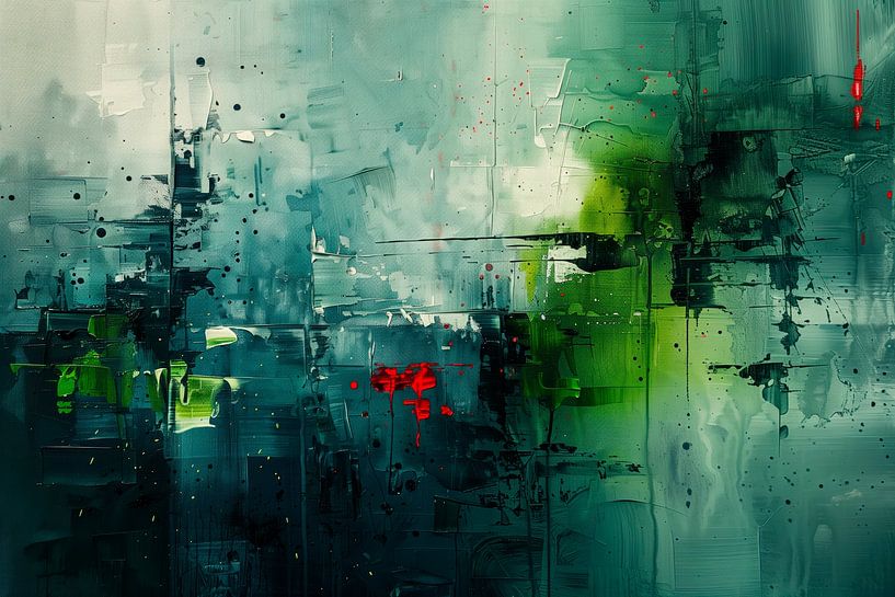 Contemporart - Green Kelly V by Philippe HUGONNARD