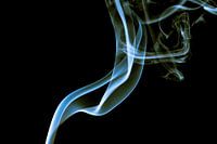 Smoke in front of your eyes.