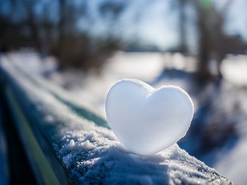Ein Herz aus Schnee, gewärmt von Liebe von t.ART