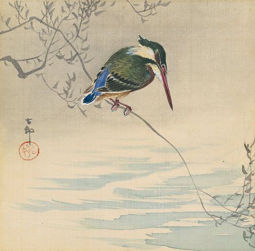 Martin-pêcheur de Ohara Koson
