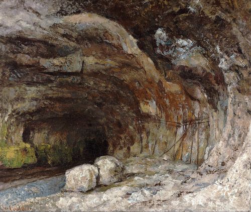 Grot van Sarrazine bij Nans.Sous-Sainte-Anne, Gustave Courbet, ca 1864