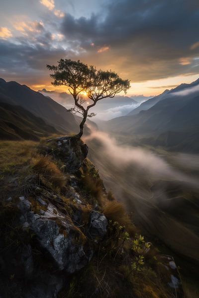 Nebel bei Sonnenaufgang von fernlichtsicht
