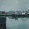 Backbordansicht eines Hafendocks von Jan Keteleer