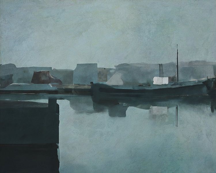 Backbordansicht eines Hafendocks von Jan Keteleer