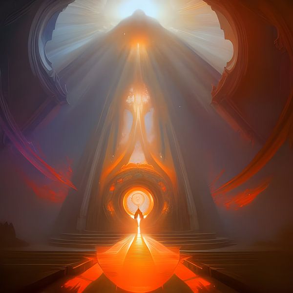 Digitale Kunst Hemelpoort van PsyBorgArt
