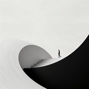 Noir et blanc minimaliste sur Natasja Haandrikman