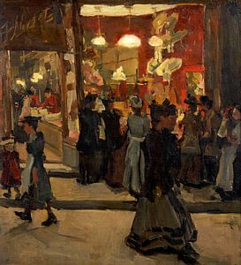 Hoedenwinkel van Mars op de Nieuwendijk te Amsterdam, Isaac Israels