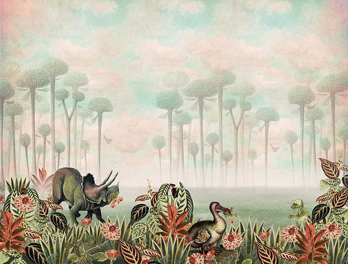 Retro vintage dinosaur kids'room by Studio POPPY