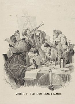 Karikatur über Wissenschaftler, 1811 - 1877