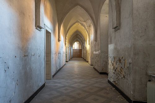 Corridor of an abandoned monastery