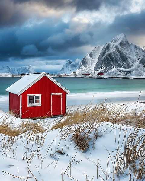 Winter am Fjord von fernlichtsicht