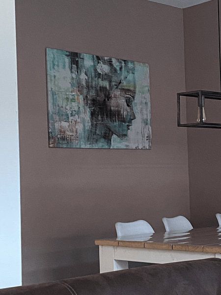 Klantfoto: Angie green van Atelier Paint-Ing, op canvas