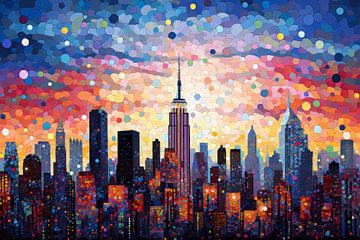 De Magie van Manhattan: Een Dromerige Vertaling van de Skyline van Thea