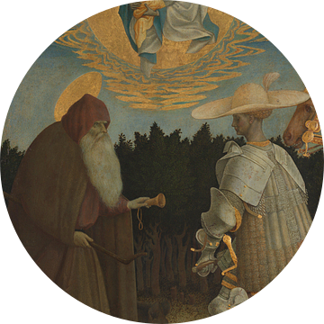 Maagd en kind met heiligen, Pisanello
