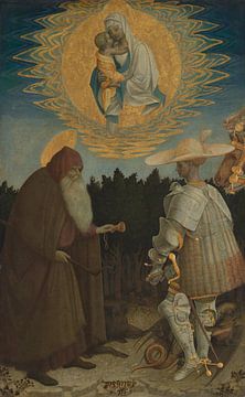 Maagd en kind met heiligen, Pisanello