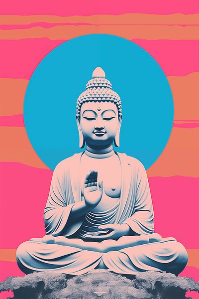 L'aura de sérénité du Bouddha par Steinfox Art