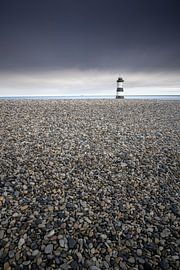 Vuurtoren on the rocks van Johan Cusseneers