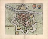 Tholen, Stadtplan Joan Blaeu 1652 von Atelier Liesjes Miniaturansicht