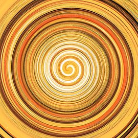 Oneindigheid 17 / Spiraal / Kleurwerveling van Kerstin Franz