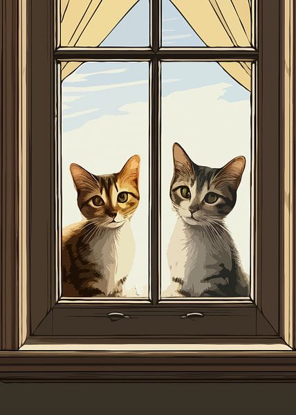 Peeping Cat by Rizal Azhari