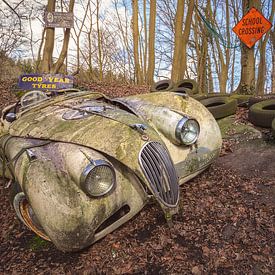 De verlaten Jaguar van Frans Nijland