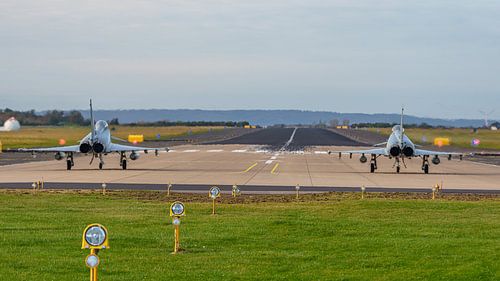 Eurofighter Typhoons van de Luftwaffe.