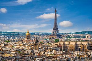 Ligne d'horizon de Paris, France avec la tour Eiffel